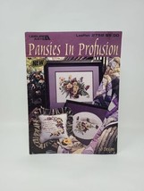 Vintage Pansies in Profusion Leisure Arts 2758 Cross Stitch Pattern Book... - $9.89