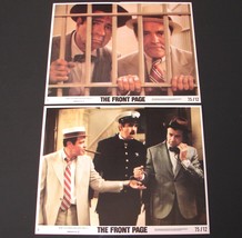 2 1974 Billy Wilder Movie THE FRONT PAGE LOBBY CARDS Jack Lemmon Walter ... - $15.95