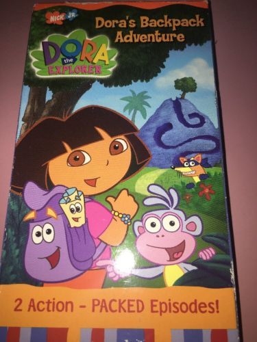Dora the Explorer Dora's Backpack Adventure VHS, Nick Jr backpack, Big ...