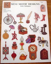 Leaflet-Cross Stitch/Needlepoint MINI MOTIF DESIGNS-Attic Antiques - $5.00
