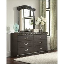 Ashley Furniture Signature Design Vachel Bedroom Mirror in Dark Brown - $326.69