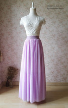 Floor Length Bridesmaid Tulle Skirt Gray Black White Long Tulle Skirt Plus Size image 6