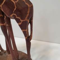 Vintage Wooden Giraffes, Hand Carved African Tribal Art Figurine, Giraffe Statue image 6