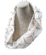 Beautiful BARBARA, modern design, handmade infinity scarf plus 2 Bonus g... - $29.00