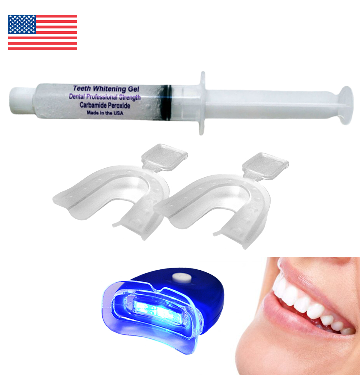 Professional Dental Strength Kit 44 CP Teeth Whitening Gel Huge 10cc Syringe Whitening