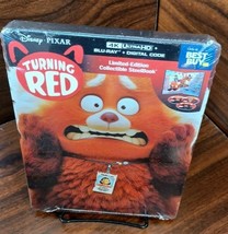 Turning Red STEELBOOK (4K+Blu-ray-No Digital) Discs Unused-Free Box Shipping - $50.68