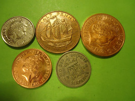 English Coin (Lot 5-F) -STARTER SET-LOOK At Picture For Details And Dates - $2.96