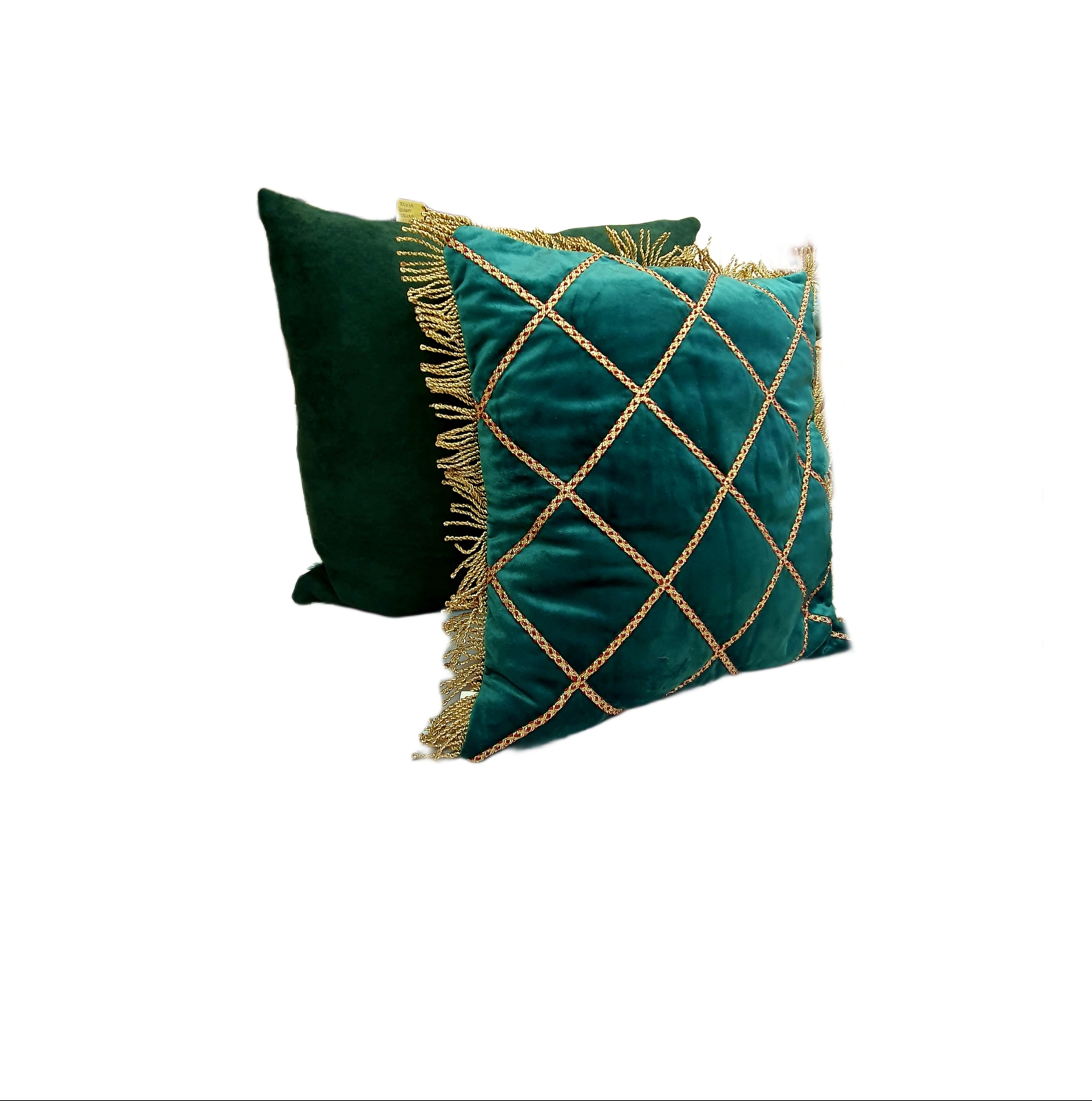 Pillow Decor - Sankara Peacock Blue Silk Throw Pillow 18x18