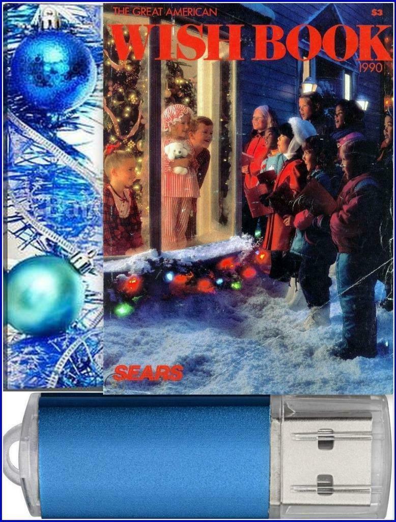 Vintage 1990 Sears Christmas Wishbook / Catalog On USB Drive Toys