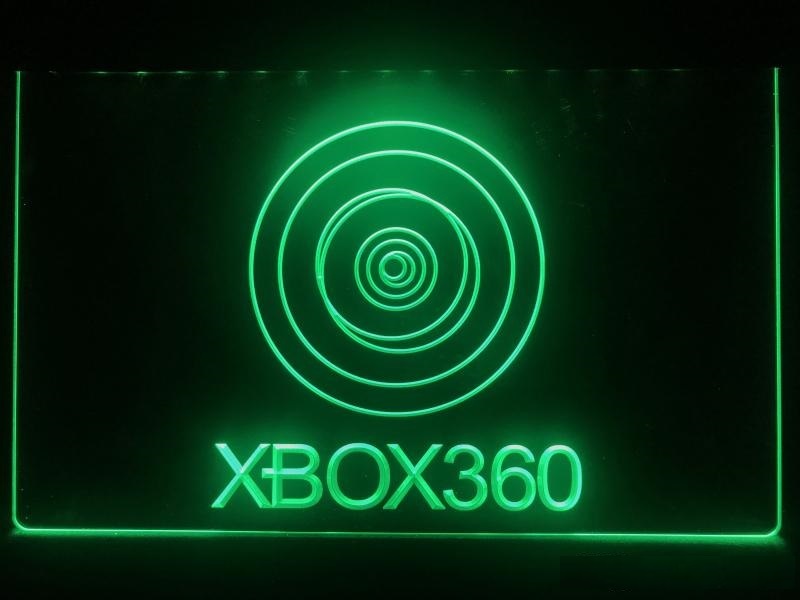 XBOX 360 LED Neon Sign Man Cave with On/Off switch Neon