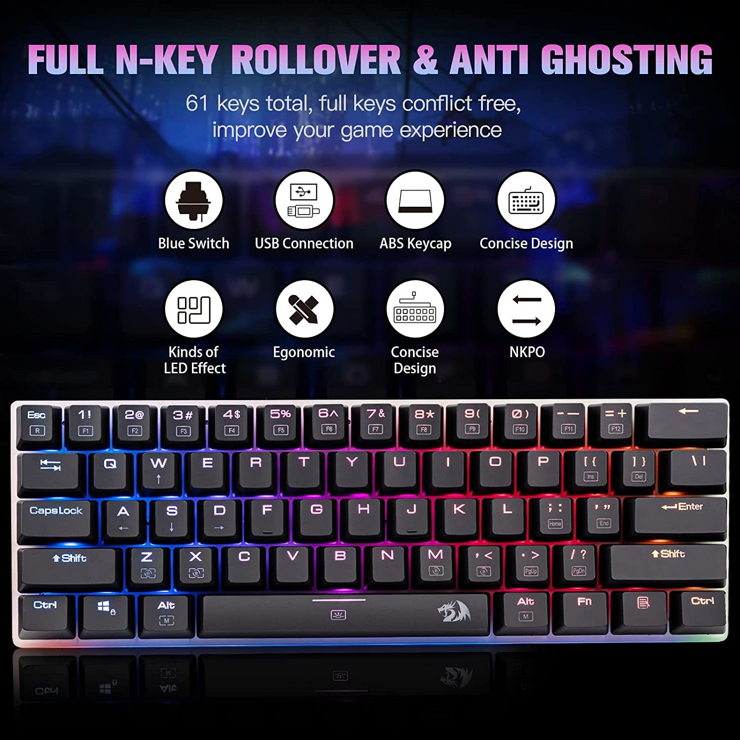 Redragon K605 Alien Giant Mechanical Gaming Keyboard Super Big 61 Keys   71ob1lb3gpl.us1500  