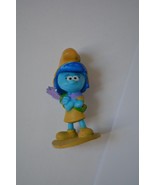 Storm Smurfs Smurfette Peyo Archer about 5 cm. Action Figure Used Please... - $38.17