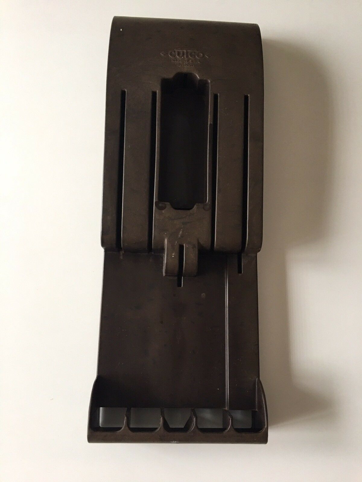 Cutco Kitchen Knife Storage Unit Wall Mount Dark Brown 15" length