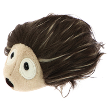 MagNICI Hedgehog Brown Hairy Stuffed Animal Magnet in Paws 5 inches 12 cm - $10.00
