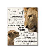 Lion Canvas To My Nephew (Uncle) You Have Your Own Matches | Print Canva... - $35.99+