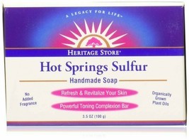 Heritage Products Hot Springs Sulfur Handmade Soap 3.5 oz (100 grams) Ba... - $8.71