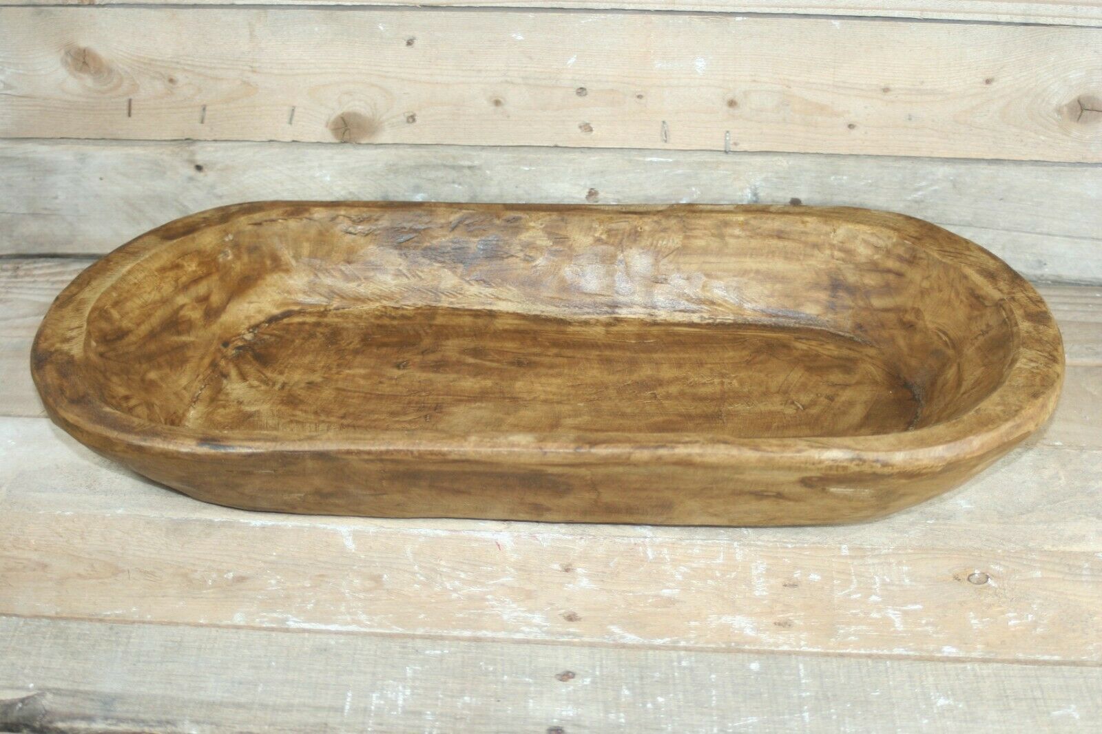 12 X 21 Carved Wooden Dough Bowl Primitive And 30 Similar Items