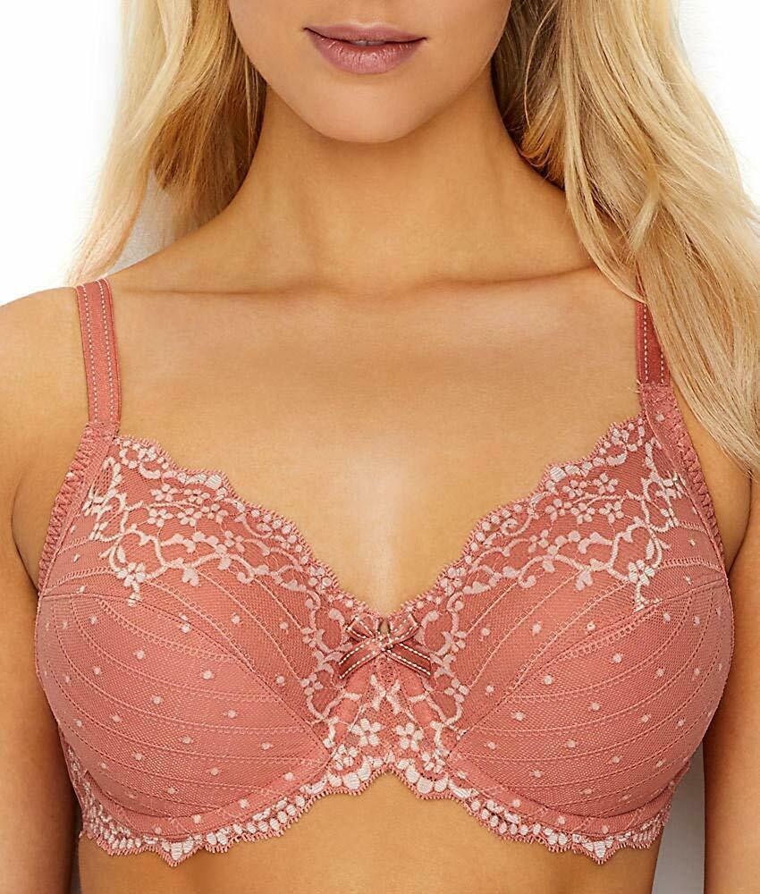 CHANTELLE Light Peach Rive Gauche Bra, US 36H, UK 36FF, NWOT Bras