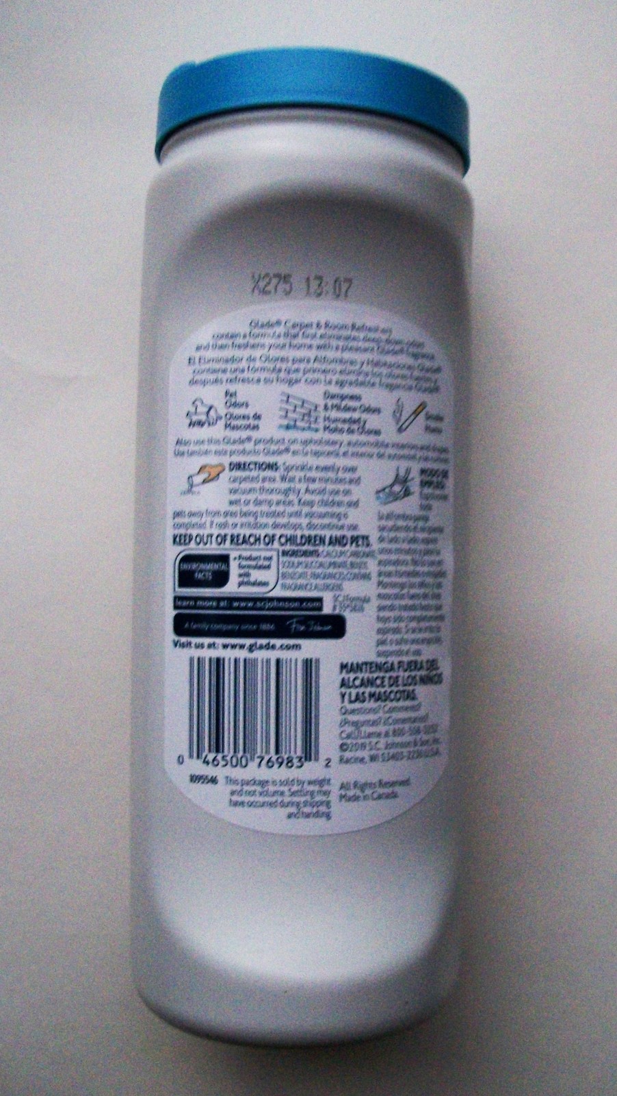 GLADE CARPET & ROOM ODOR ELIMINATOR AIR FRESHENER "PET" CLEAN SCENT