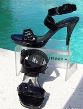 Donald Pliner Couture Antique Patent Leather Shoe New Ankle Wrap Sz 9.5 $265 NIB - $119.25