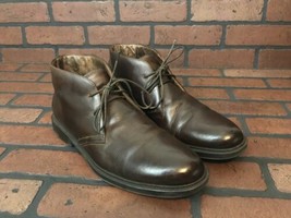 Florsheim Chukka Boots Brown Leather | Handmade In Italy | Size 10 - $49.50