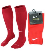 Nike Classic Cushioned Knee High Over The Calf Soccer Socks RED SX5728-6... - $30.33
