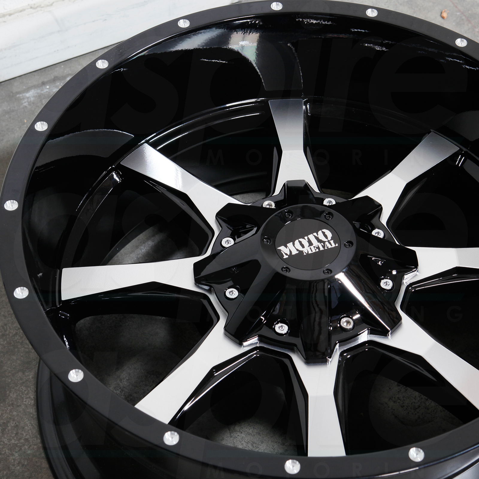 22x10 Moto Metal MO970 8x170 18 Black Machine Wheels Rims