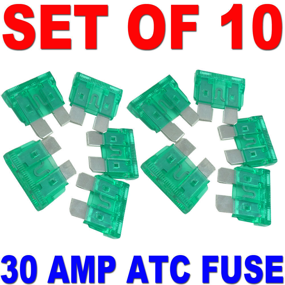 SET OF 10 ATC ATO 30A CAR STEREO AUDIO 30 AMP FUSES FUSE FAST FREE