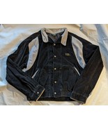 1990&#39;s vintage o&#39;neill velvet button jacket long sleeve black grey 12282... - $225.43