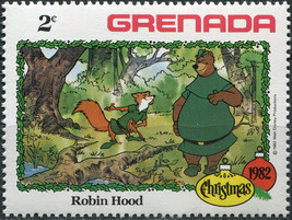 Grenada 1982. Robin Hood and Little John (MNH OG) Stamp - $3.99