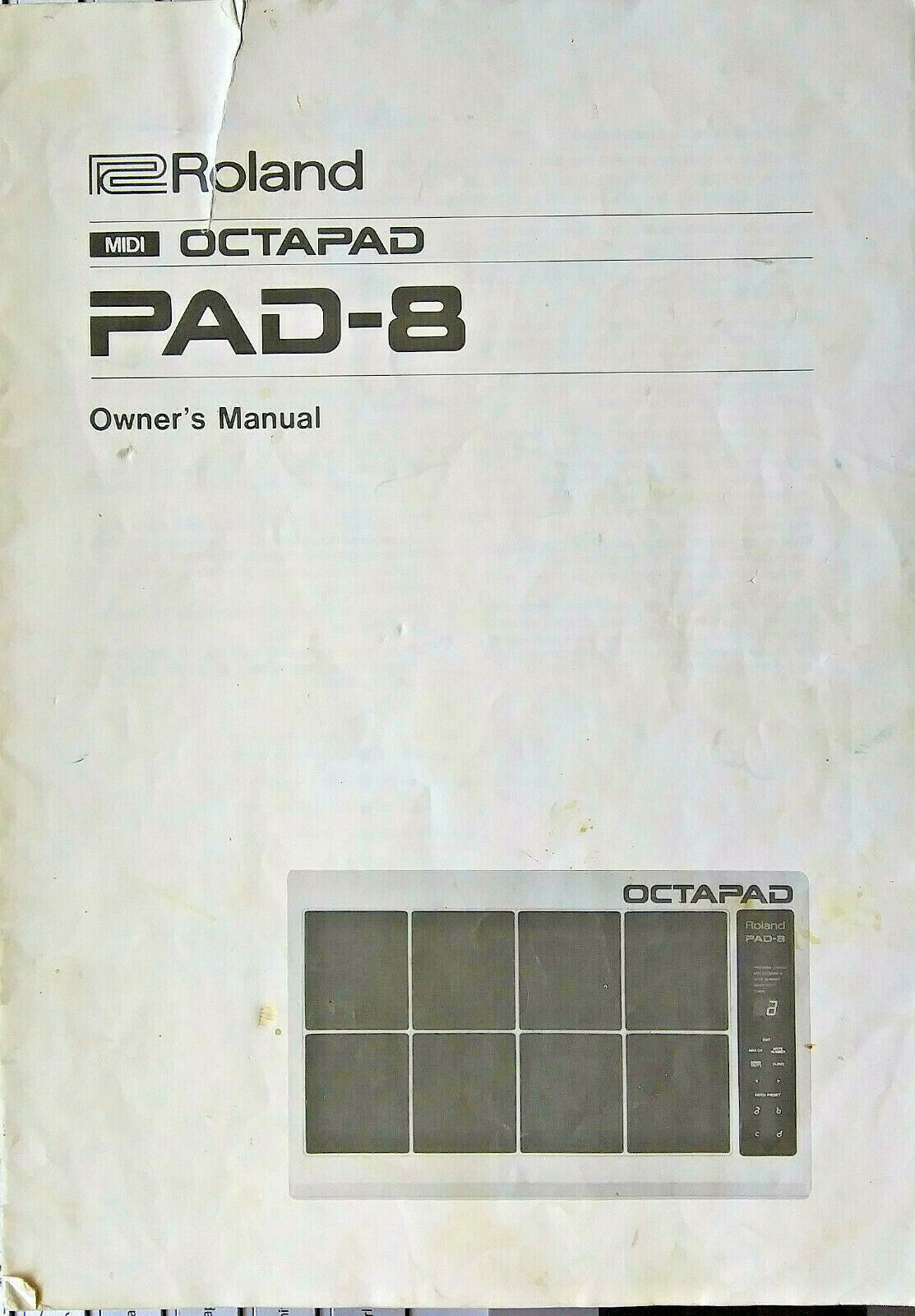 Roland PAD8 Octapad Electronic Drum Percussion Pad Original Owner