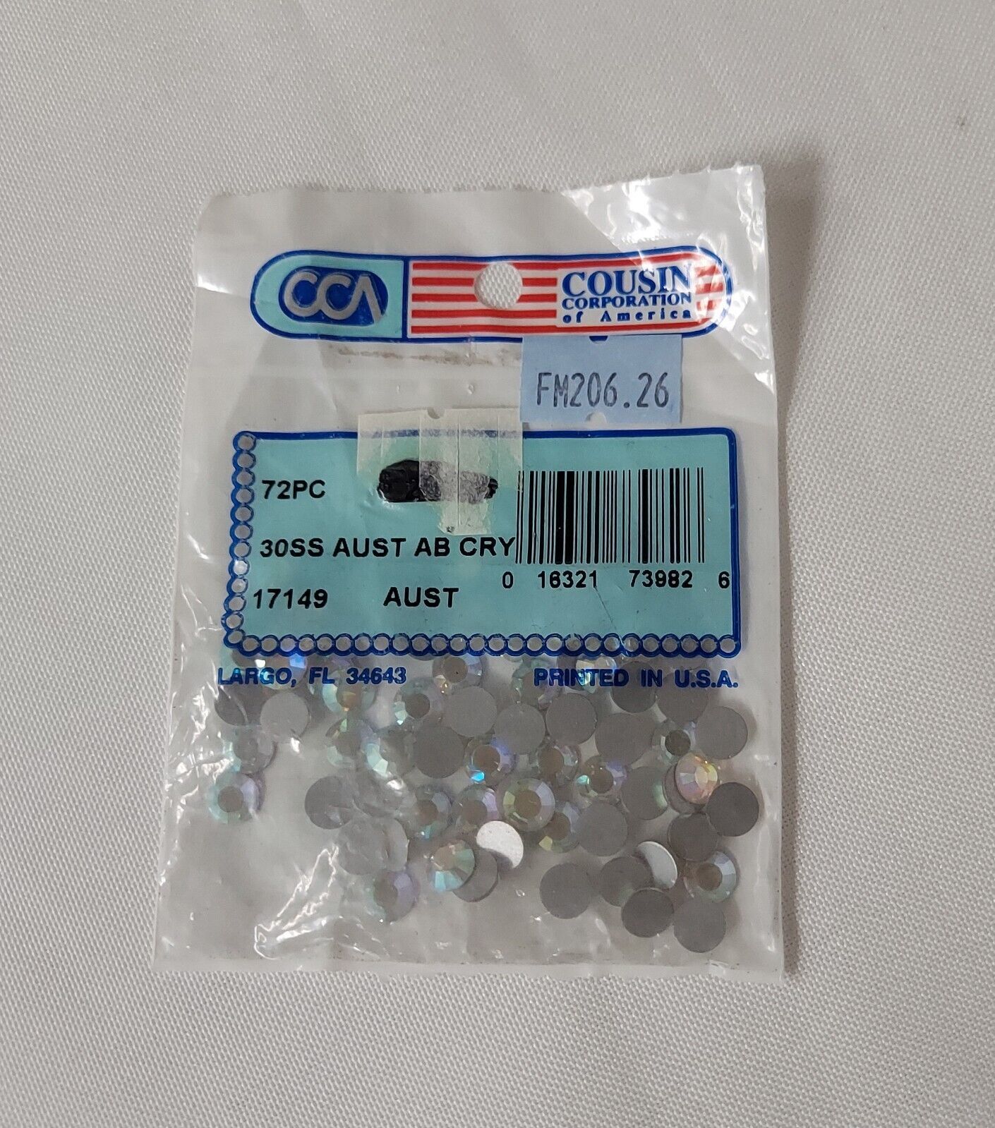 72 Count Austrian Crystallized Rhinestones 30ss Stone Crystals 1/2 Gross M206.26 - $23.99