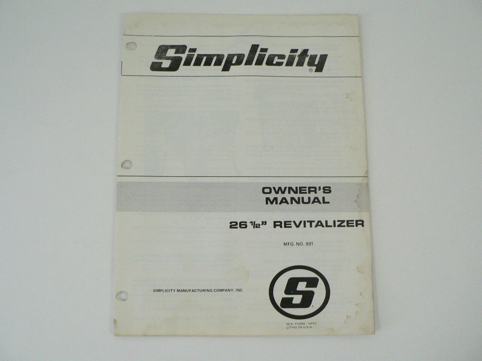 Alllis Chalmer Pow/'r Max Tractor Repair Manual Bolens