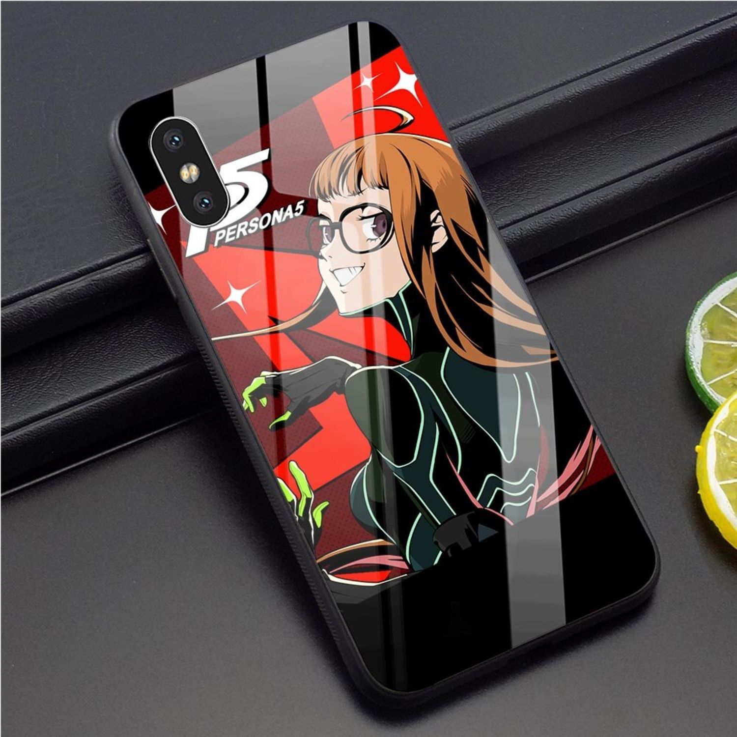 Persona 5 P5 Game Tempered Glass Phone Case for iPhone XR X 7 Xs Max 11 ...