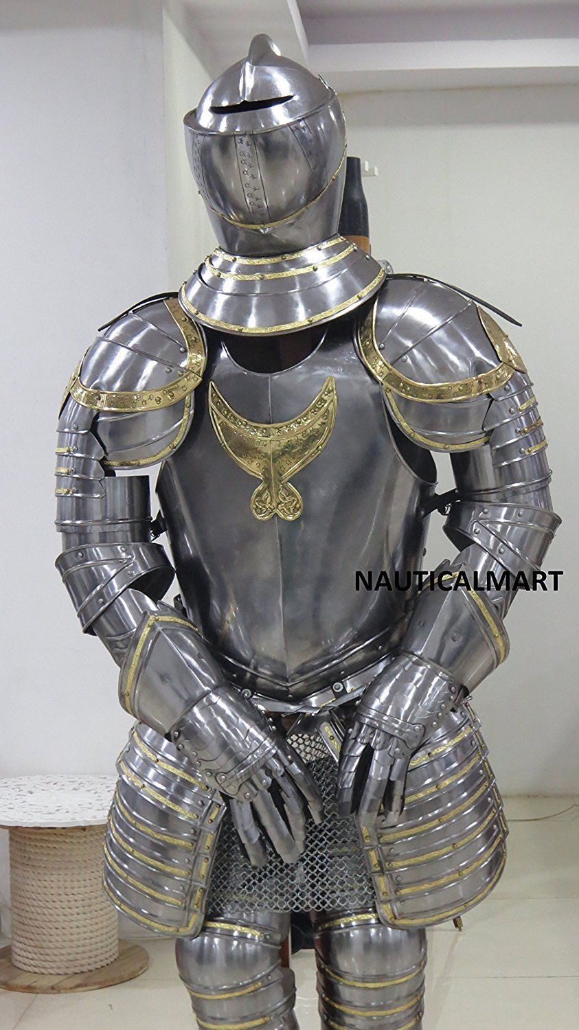 Nauticalmart 16th Century Italian Knight Suit Of Armour Halloween