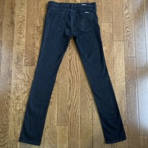 David Kahn Women 29 (32 x 33) Jeans Slim Straight Skinny Stretch Black Pant NWOT - $48.88