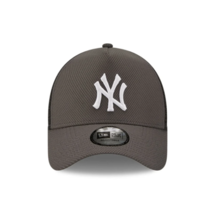 NEW ERA Mens Cap New York Yankees Diamond Era A-Frame Trucker Solid Grey - $28.13