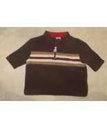 Gymboree Alaskan Adventure Brown Fleece Pullover Shirt Size 3-6 3 6 Months - $9.49