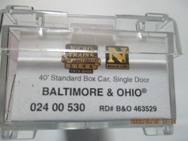 Micro-Trains # 02400530 Baltimore & Ohio 40' Standard Box Car # 463529 N-Scale image 6