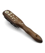 Mont Bleu Hair Brush HBMB-16.1 created with Swarovski® Crystals &quot;Flowers... - $31.68