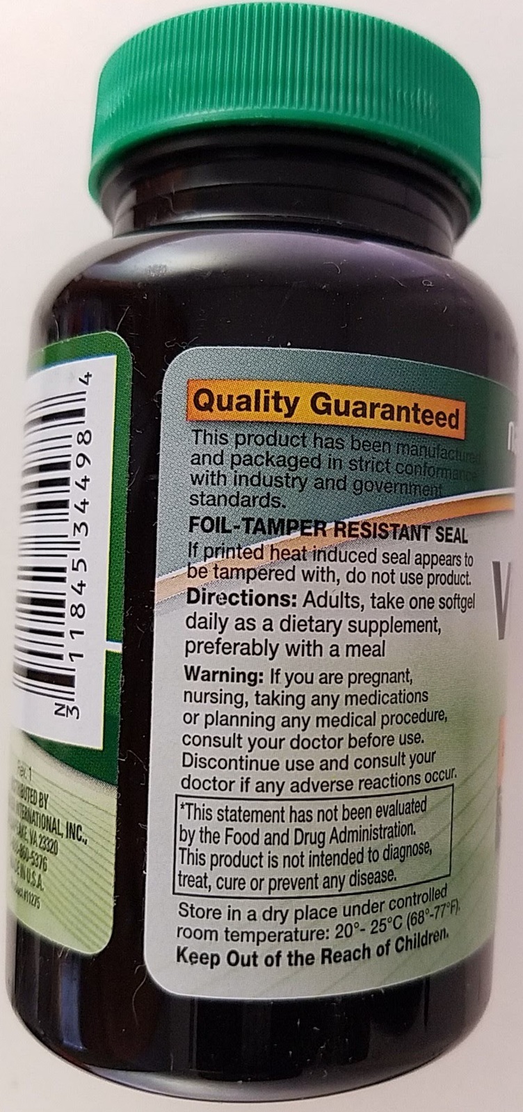 Vitamin D Dietary Supplement 400 IU /Softgel 30 Softgels Other OTC