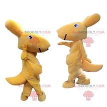 Kangaroo REDBROKOLY mascot, disguise of Australia, yellow animal - £464.31 GBP