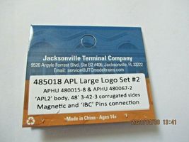 Jacksonville Terminal Company # 485018 APL Large Logo Set #2, 48' Container (N) image 4