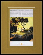 1968 Wide Track Pontiac Bonneville Framed 11x14 ORIGINAL Advertisement