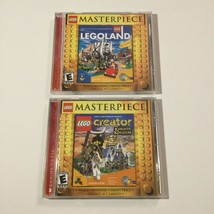 2 Game Lot Scholastic Lego Masterpiece Legoland &amp; Creator Knights Kingdo... - $10.38