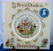 R.D. Bunnykins Golden Jubilee Plate &quot;Birthday Cake&quot; - MIB - $23.74