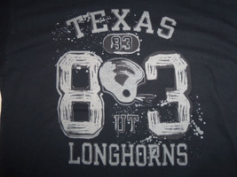 NCAA University Of Texas UT Longhorns Football 83 Black Graphic T Shirt - XL - $17.17