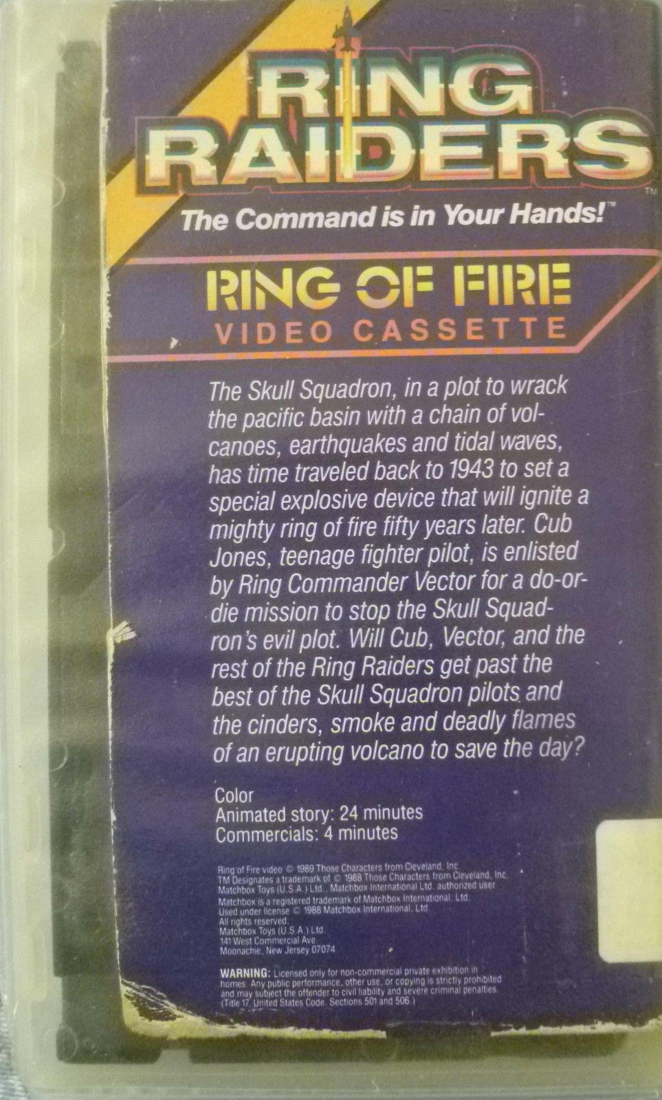 RING RAIDERS RING OF FIRE CHILDREN'S ANIMATED VHS VIDEO CASSETTE - VHS ...