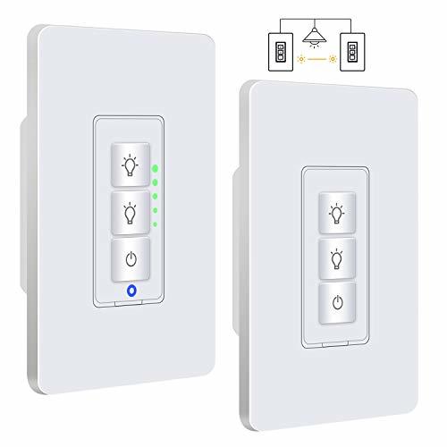 Justcool 3 Way Smart Dimmer Switch Kit Wifi Timer Light Switch works