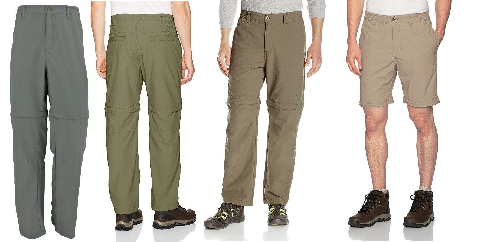 White Sierra Men's D9763M32 Sierra Point Convertible 32 Inch Inseam